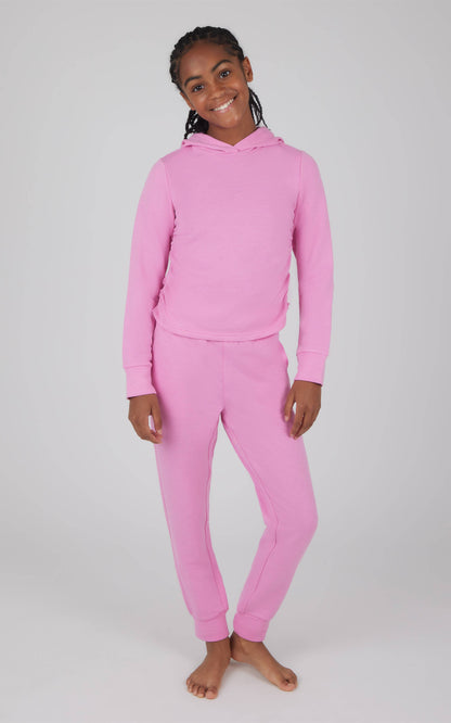 Girls Terry Brushed Side Cinched Hoodie and Jogger