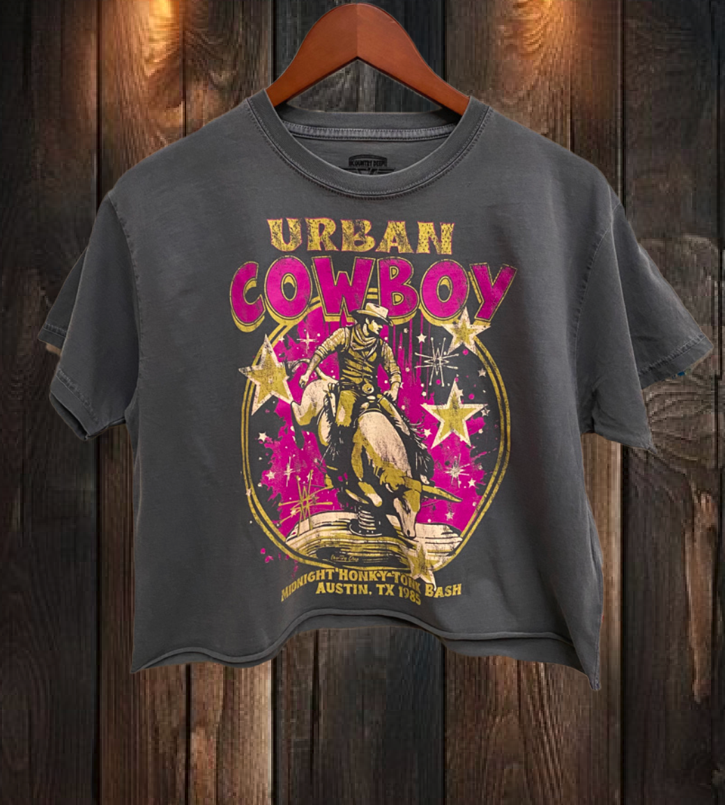 Urban Cowboy Austin Texas Bash Relaxed Crop T-shirt