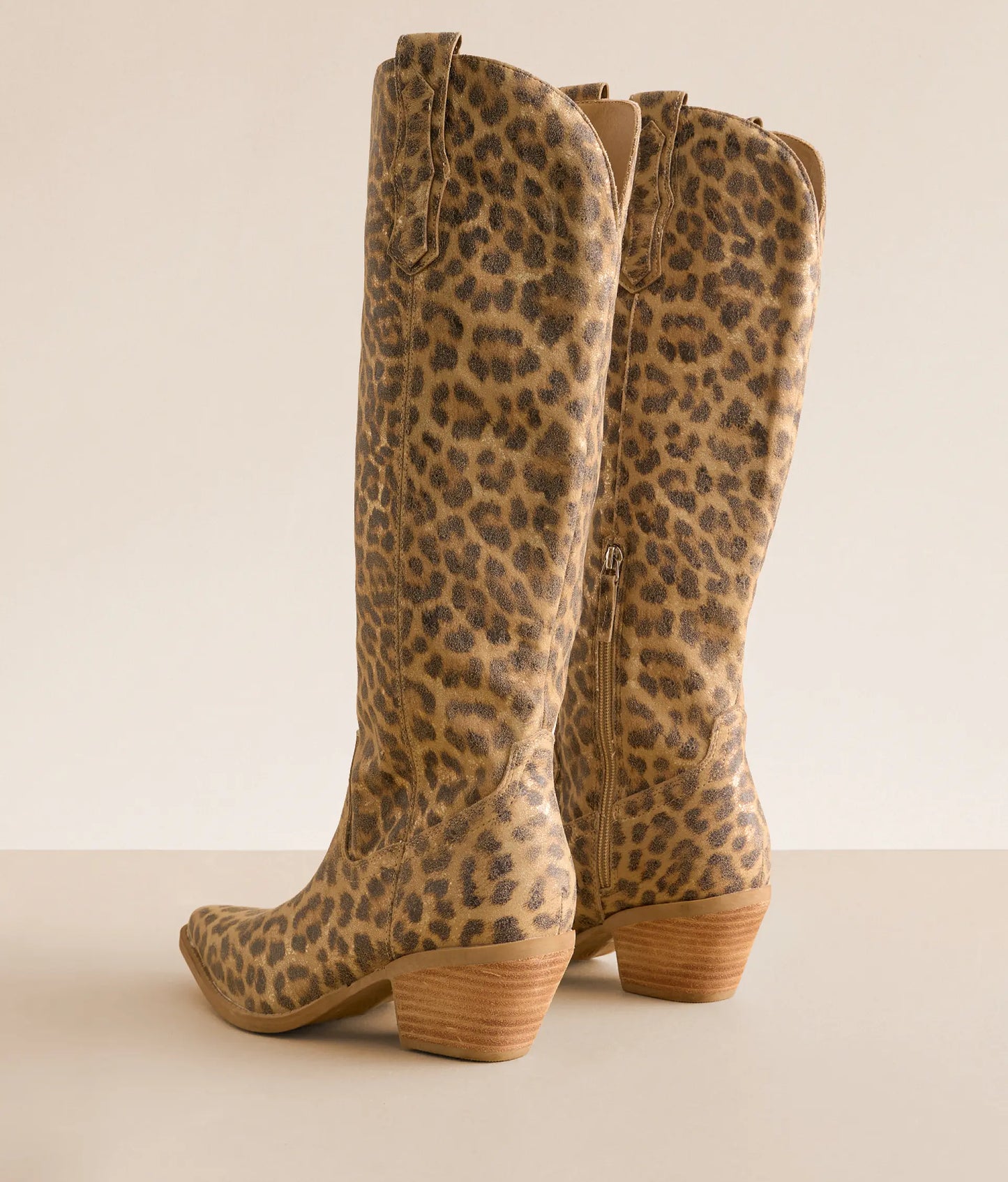 Tess Tall Leopard Boots