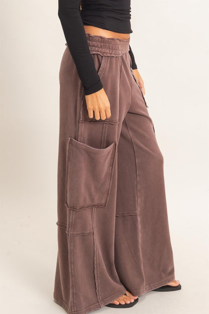 Mineral Wash Cargo Pocket Pants