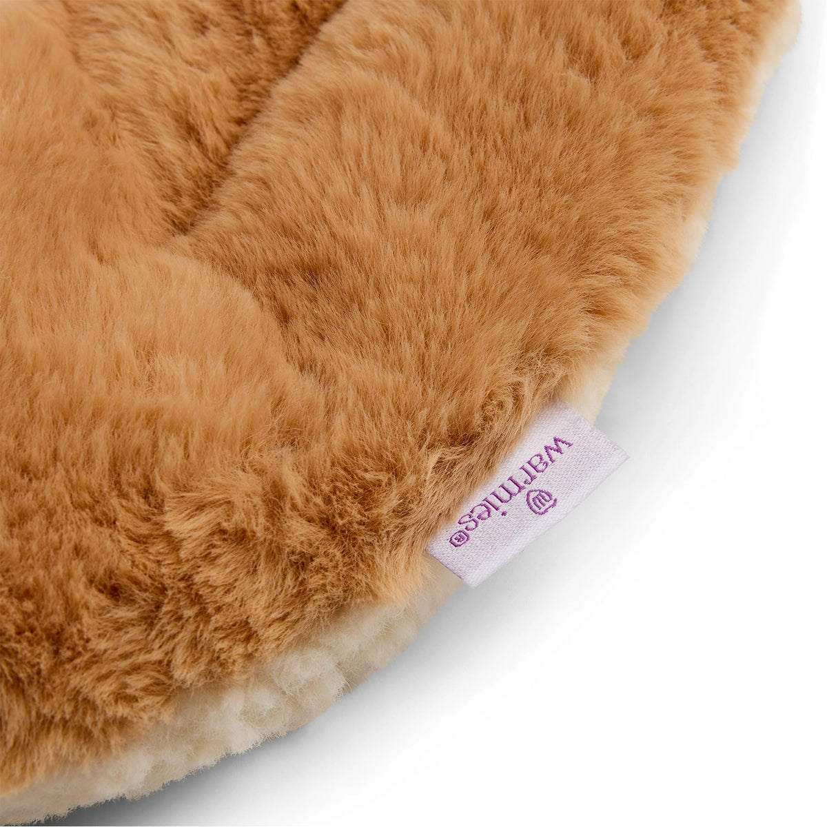 Brown Sherpa Curved Neck Wrap Warmies
