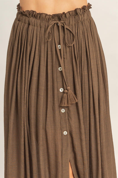 Smocked Top & Maxi Skirt Set