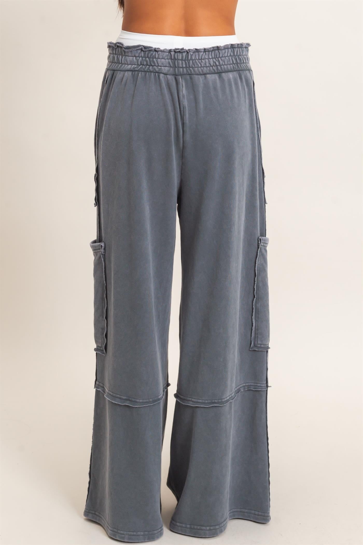Mineral Wash Cargo Pocket Pants