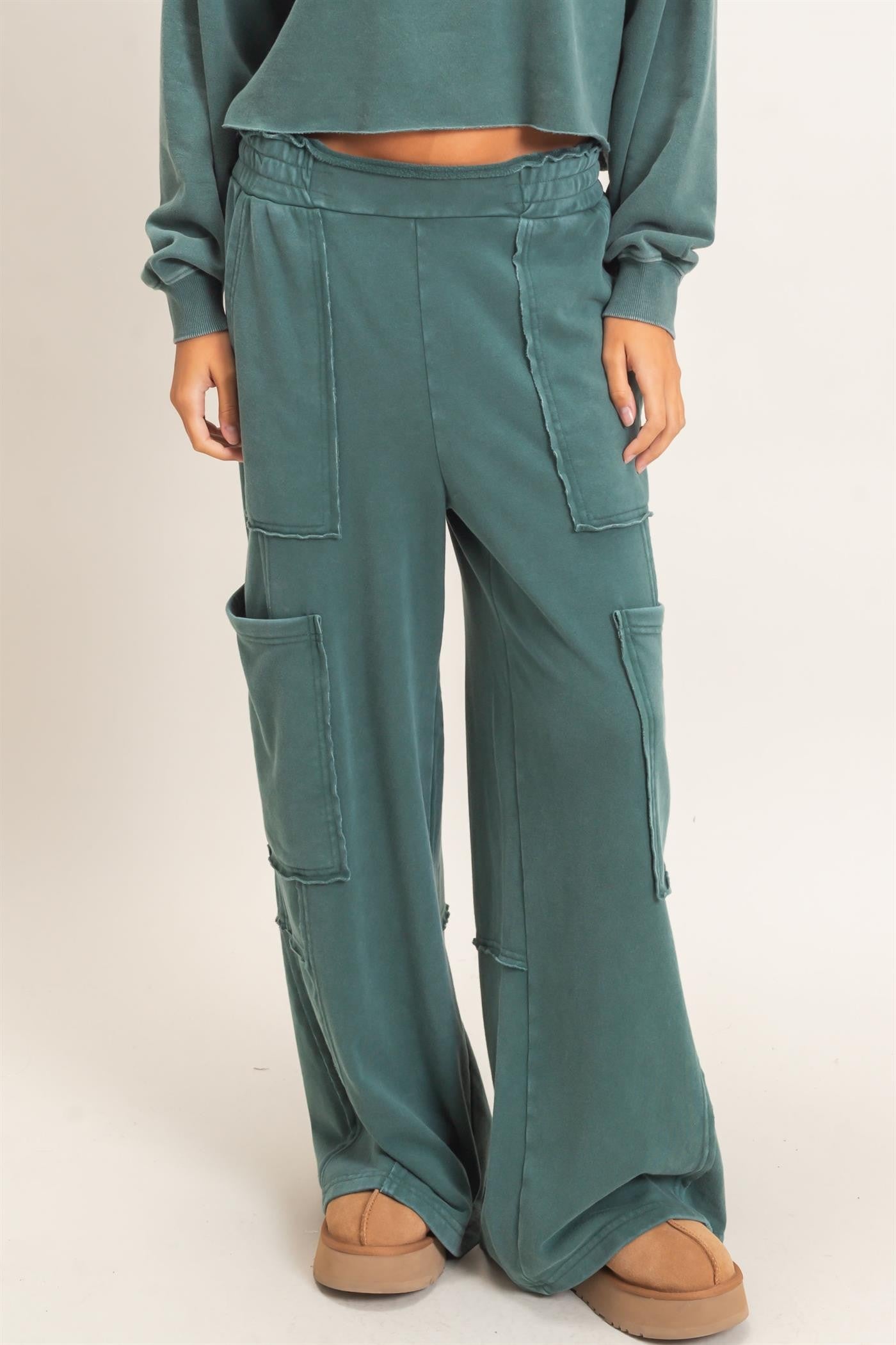 Mineral Wash Cargo Pocket Pants