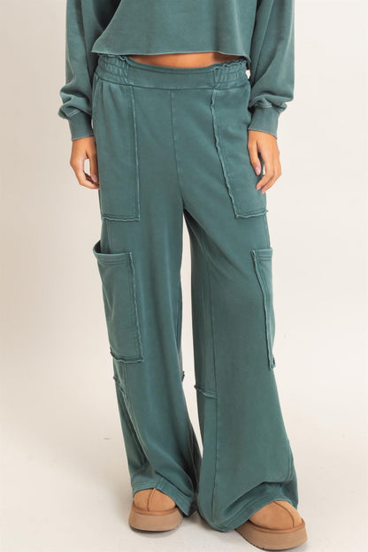 Mineral Wash Cargo Pocket Pants