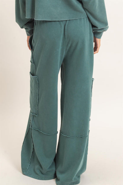 Mineral Wash Cargo Pocket Pants