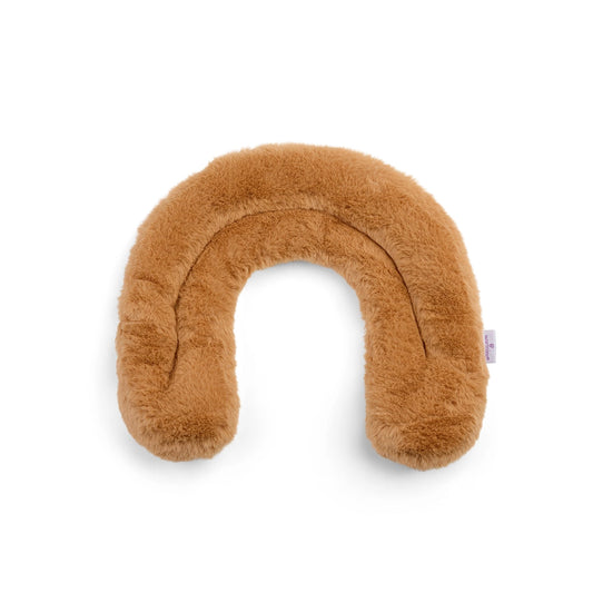 Brown Sherpa Curved Neck Wrap Warmies