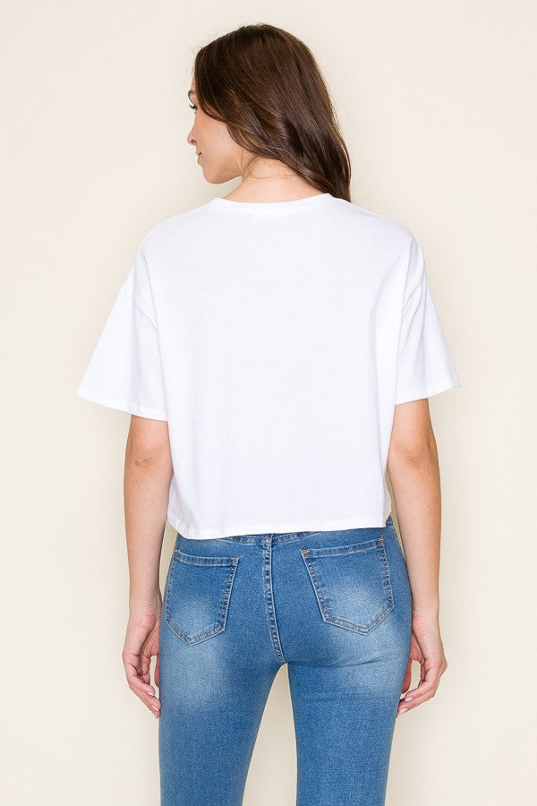 Cherries Graphic Crop Top