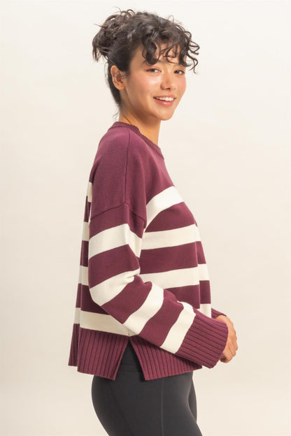 Striped Crew Neck Sweater