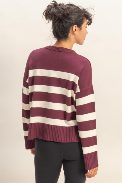 Striped Crew Neck Sweater