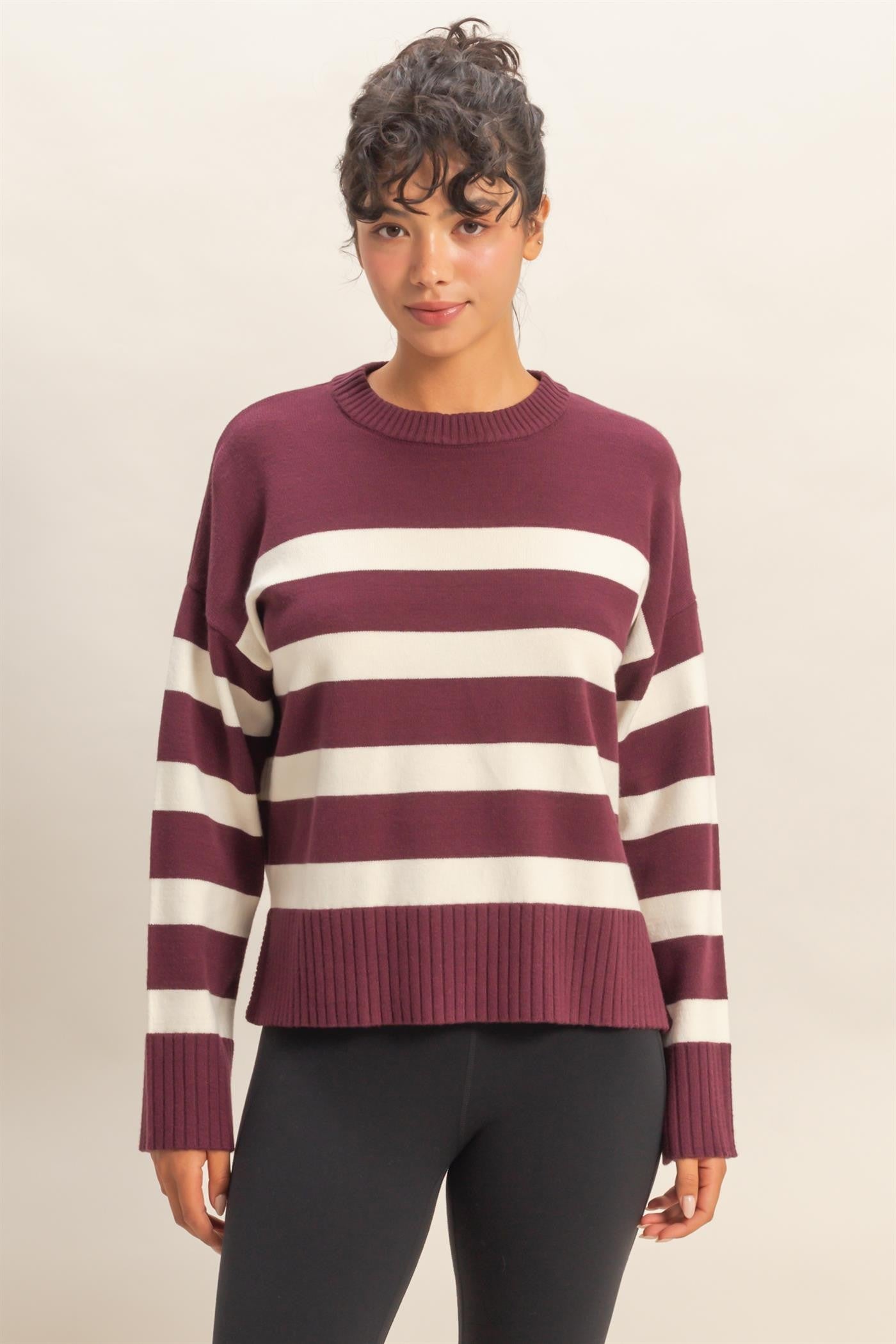 Striped Crew Neck Sweater