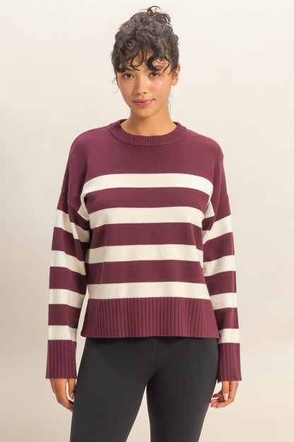 Striped Crew Neck Sweater