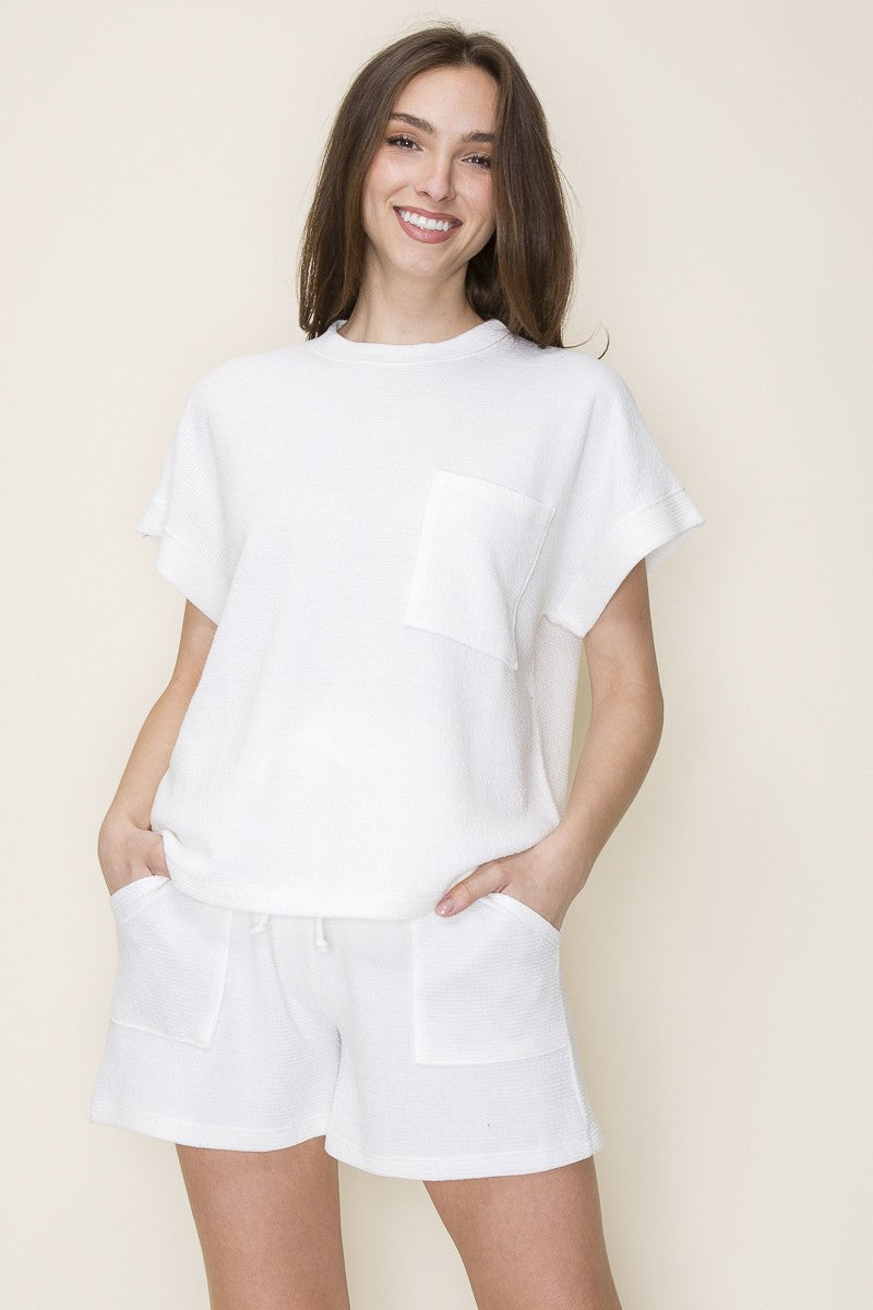 Cloudy Knit Set with Pockets