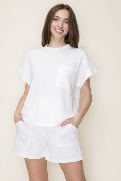 Cloudy Knit Set with Pockets