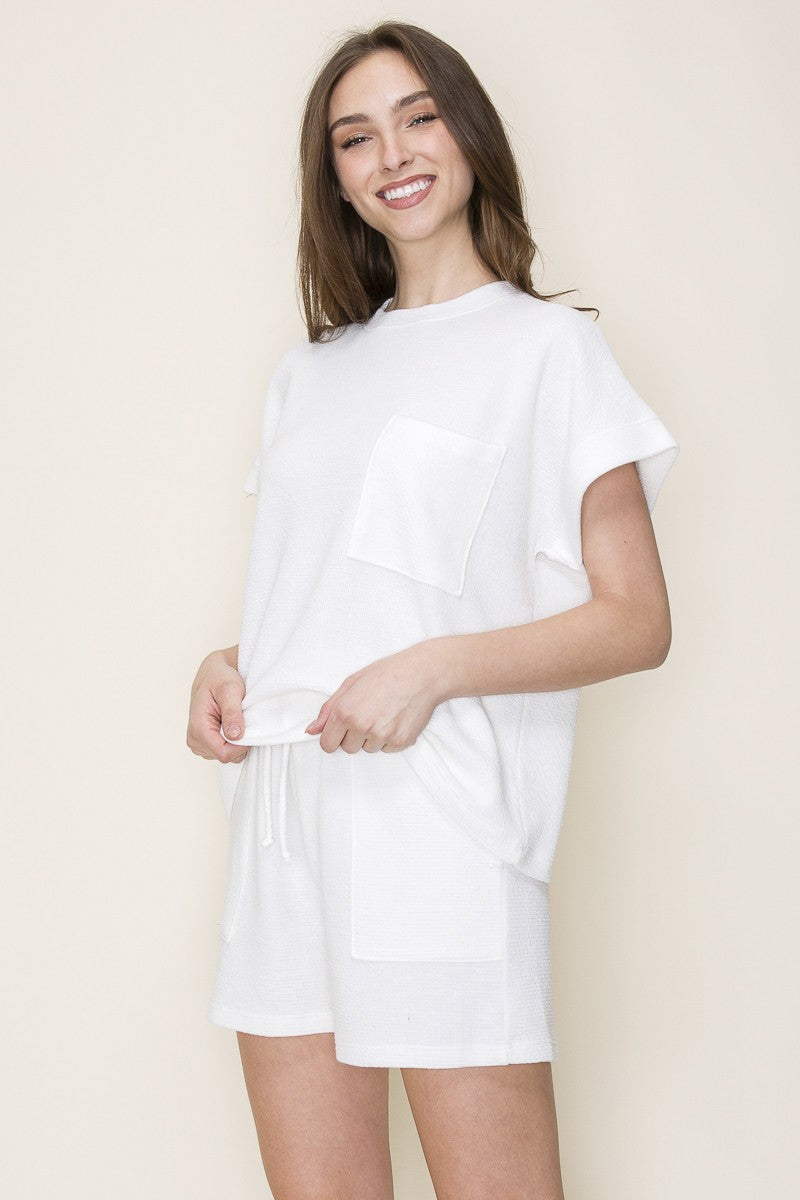 Cloudy Knit Set with Pockets