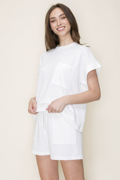 Cloudy Knit Set with Pockets