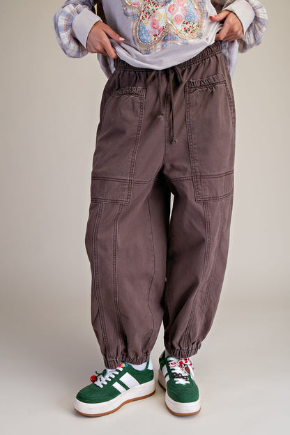 Stone Washed Twill Pants