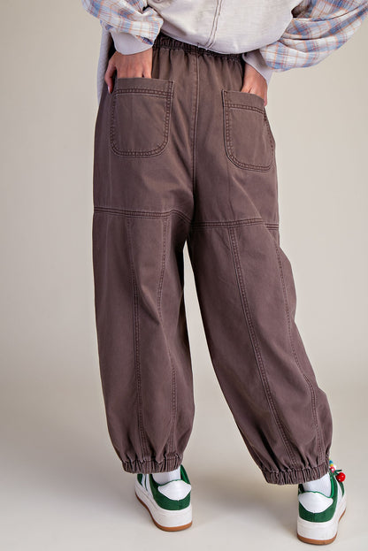Stone Washed Twill Pants