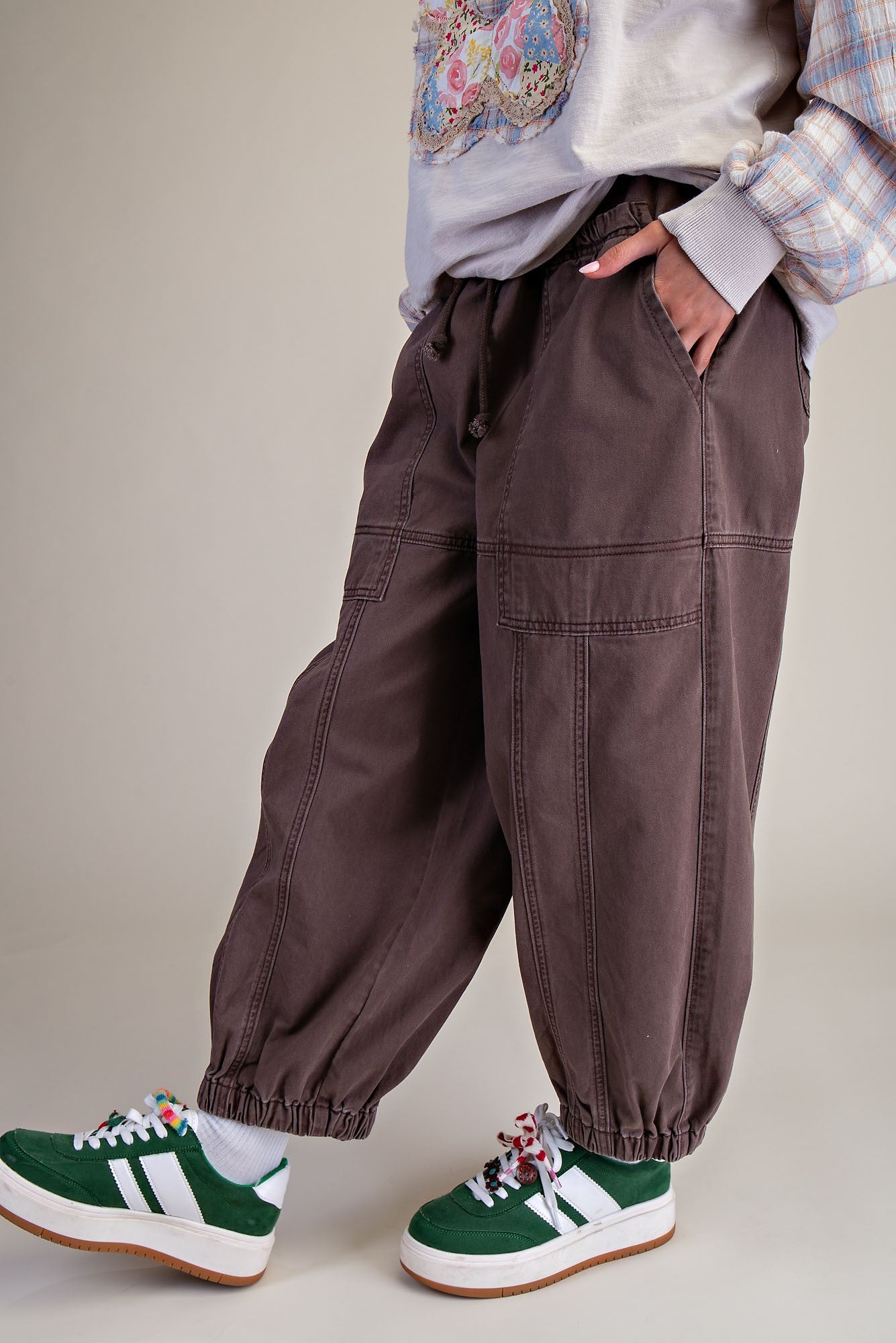 Stone Washed Twill Pants