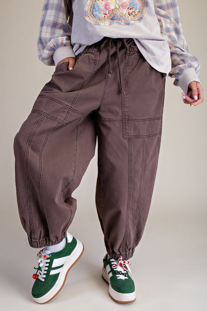 Stone Washed Twill Pants