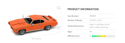 1969 Pontiac GTO 'Judge' Metal Earth