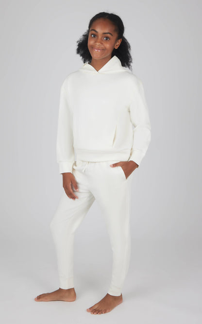 Girls Scuba Hoodie with Pocket and Jogger Set