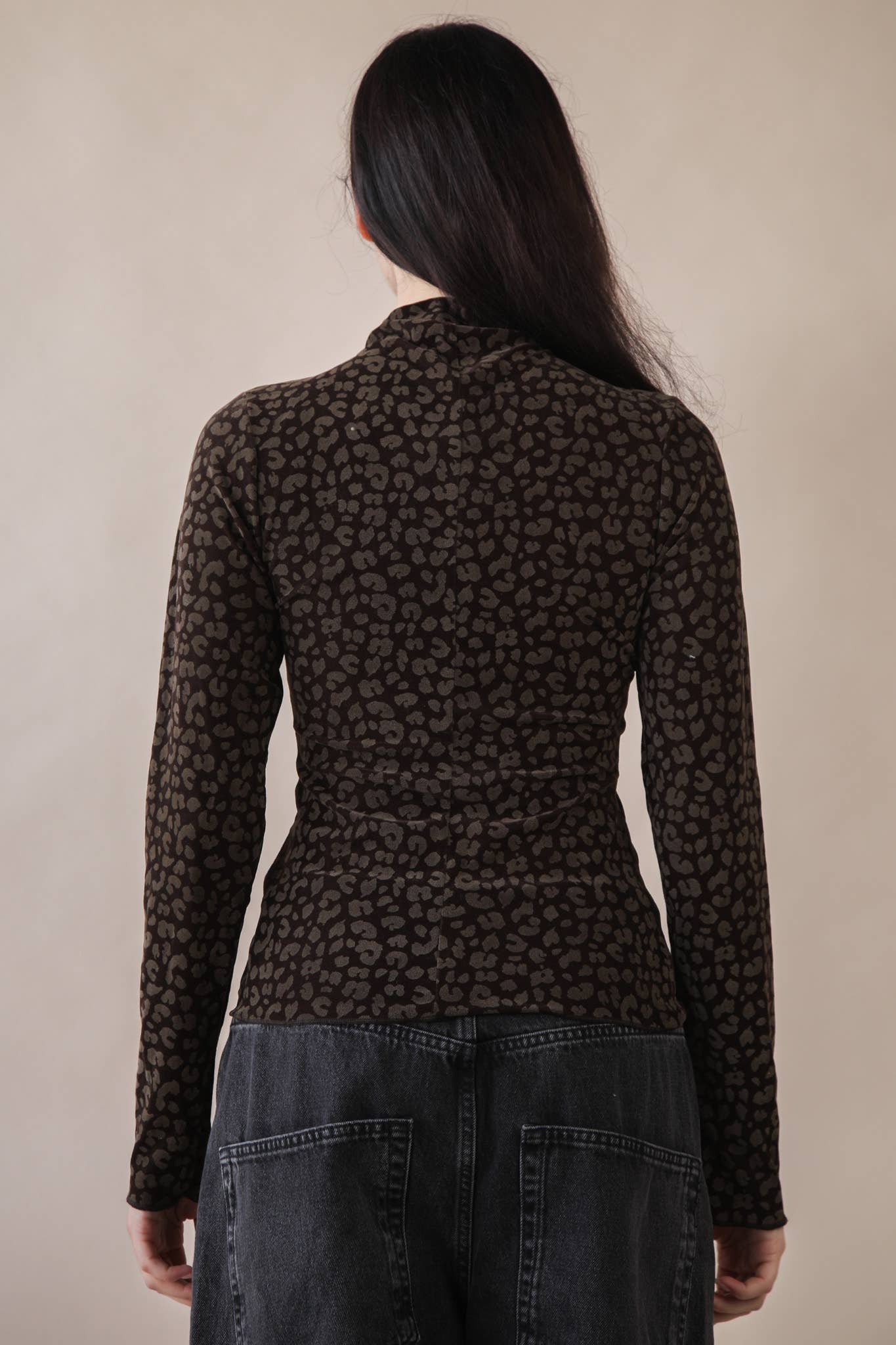 Leopard & Stone Fitted Top