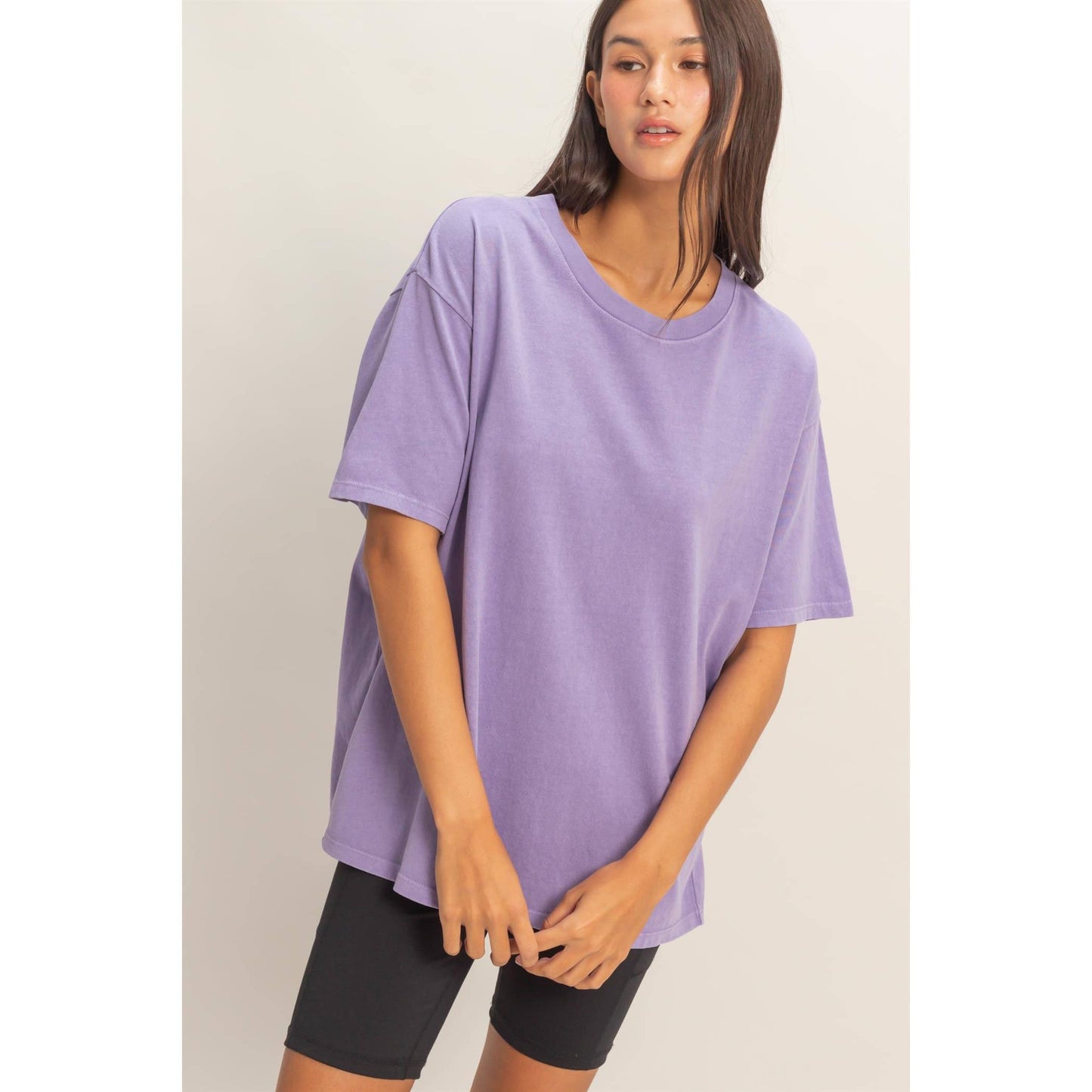 Pigment Dyed Crew Neck T-Shirt