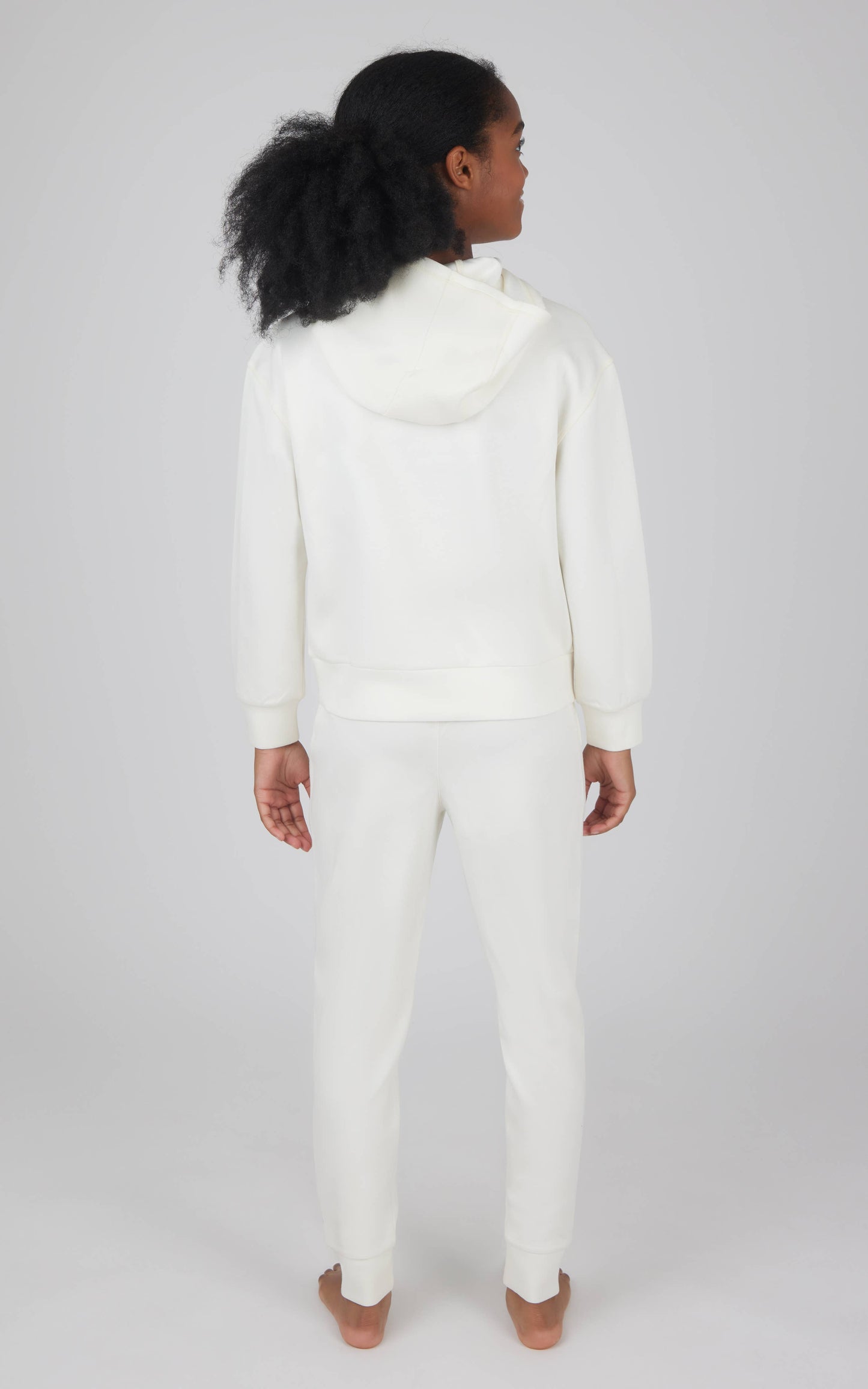 Girls Scuba Hoodie with Pocket and Jogger Set