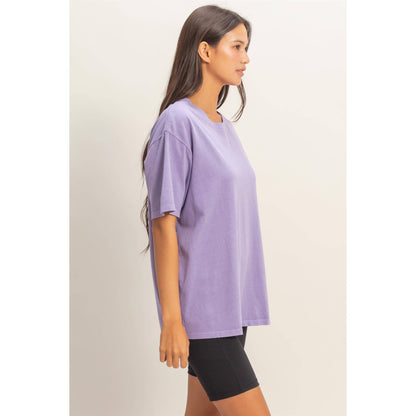 Pigment Dyed Crew Neck T-Shirt