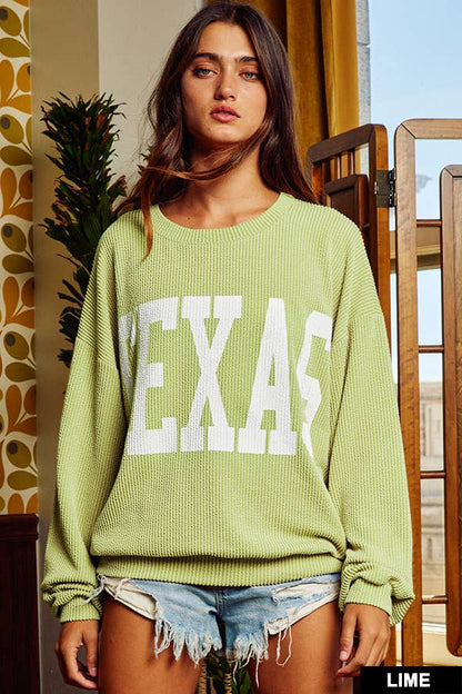 Burgundy Texas Comfy Graphic Sweatshirt