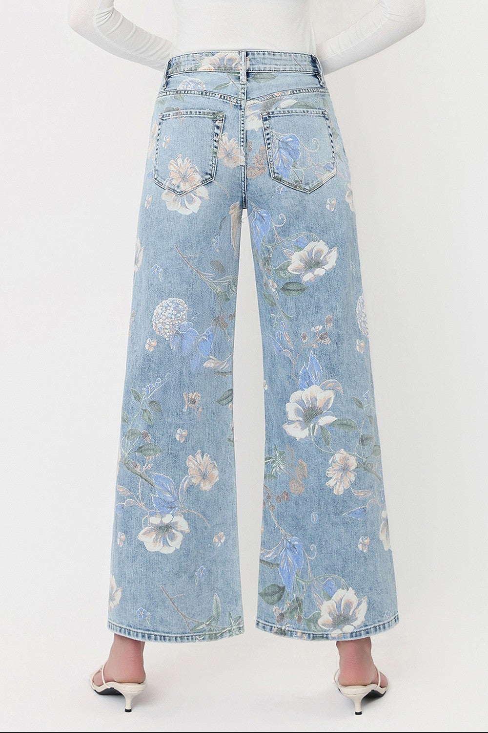 High Rise Floral Vintage Jeans
