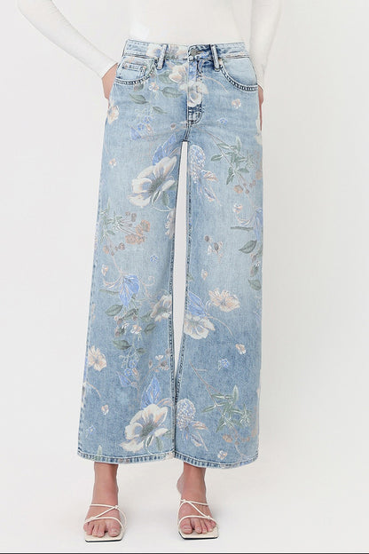 High Rise Floral Vintage Jeans