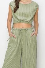 Striped Top and Pants Two-Piece Set