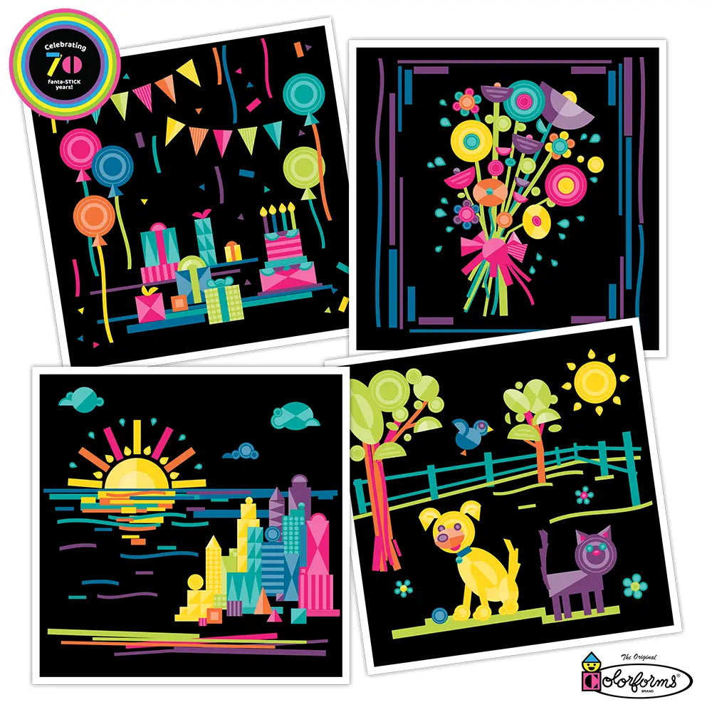 Colorforms Stickers For Kids 70th Anniversary Box Set