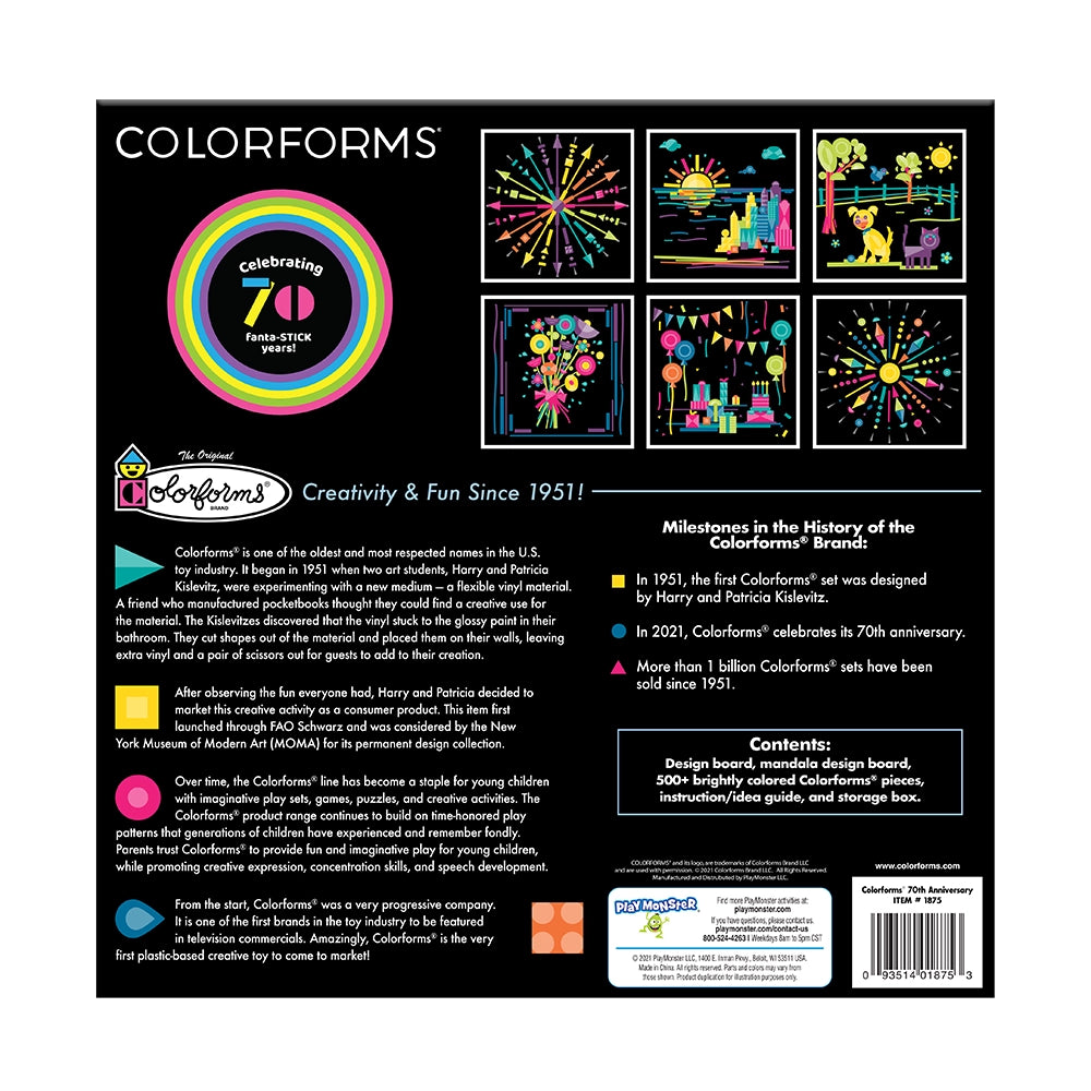 Colorforms Stickers For Kids 70th Anniversary Box Set