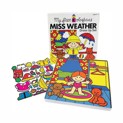 Colorforms Miss Weather – Repositionable Dress-Up Play Set