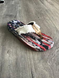 Patriotic Fringe Flip Flop
