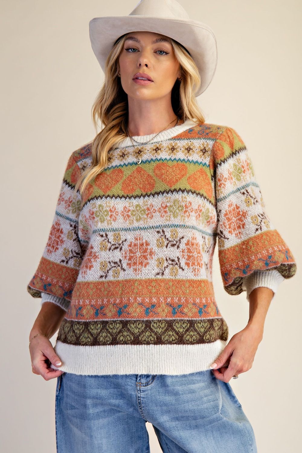Multi Color Knitted Sweater
