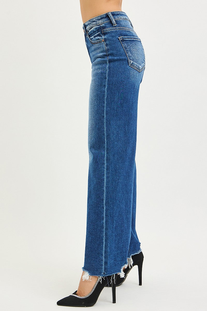 High Rise Wide Jeans by Risen