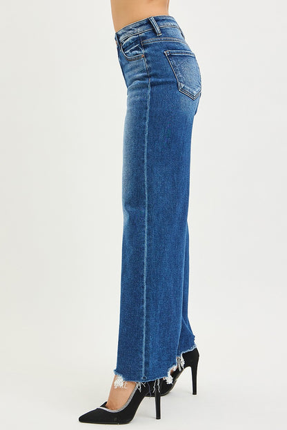 High Rise Wide Jeans by Risen