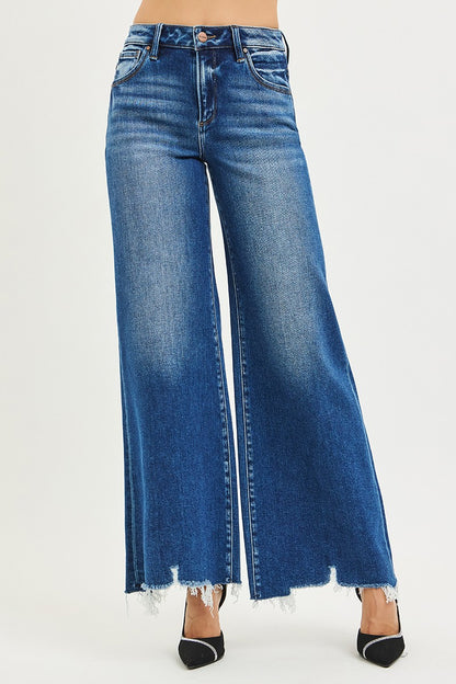 High Rise Wide Jeans by Risen