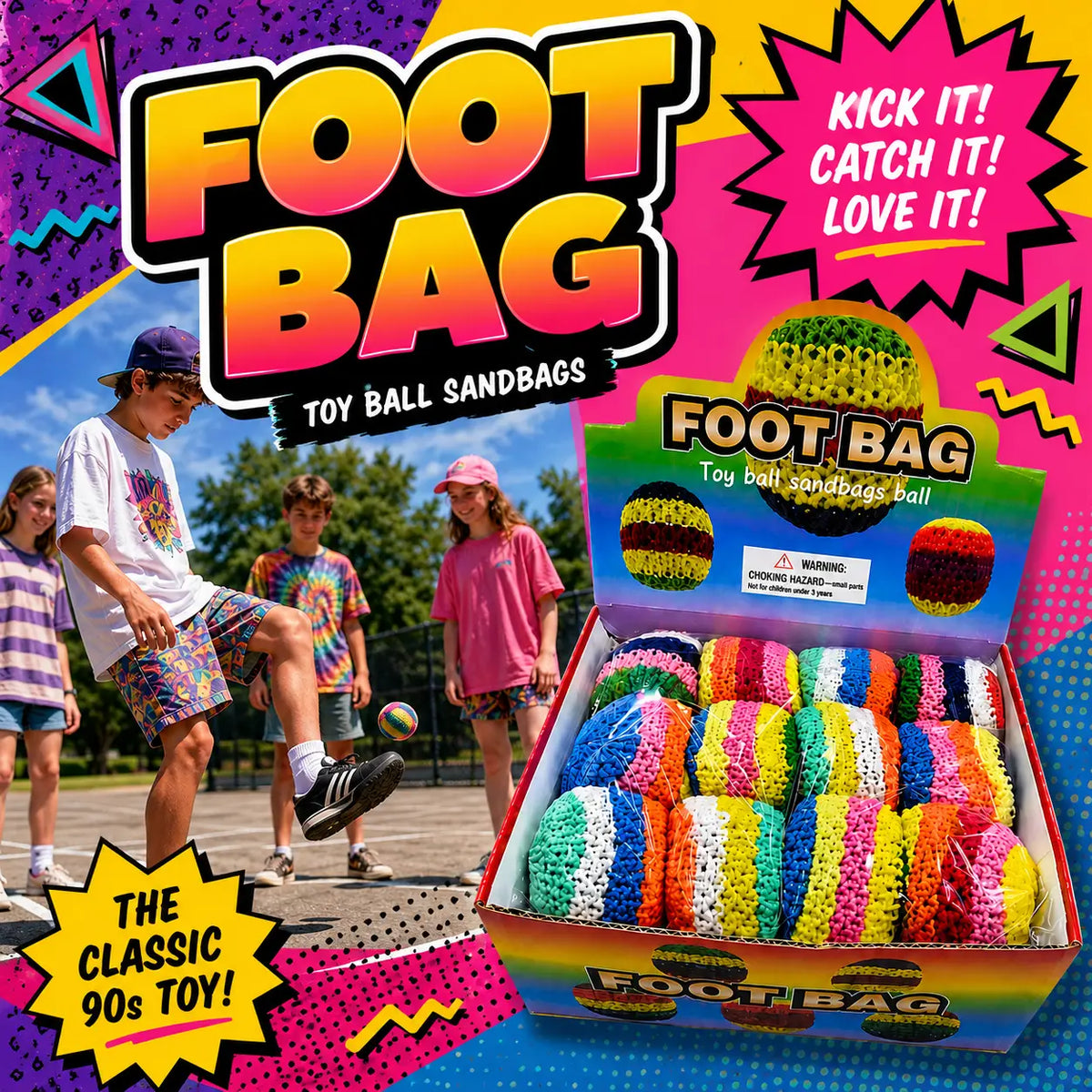 Hacky 90s Retro Foot Sacks