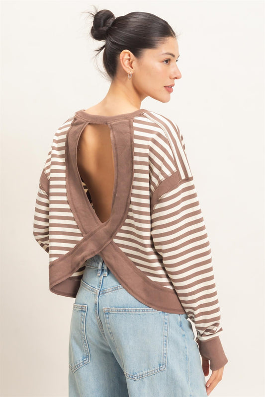 Striped Long Sleeve Top