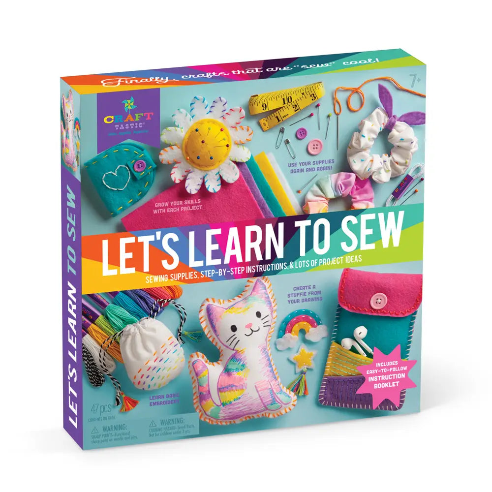 Craft-Tastic® Let’S Learn To Sew - Kids’ Beginner Sewing Kit