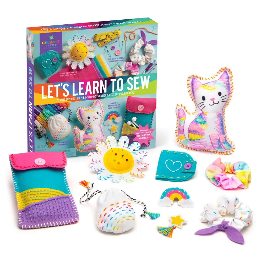 Craft-Tastic® Let’S Learn To Sew - Kids’ Beginner Sewing Kit
