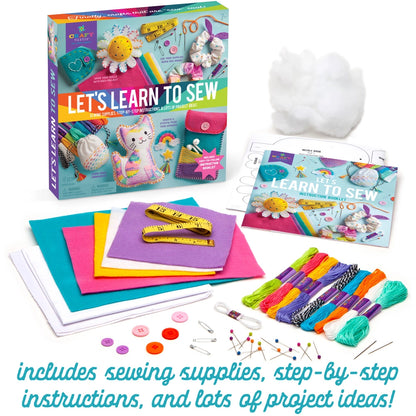 Craft-Tastic® Let’S Learn To Sew - Kids’ Beginner Sewing Kit