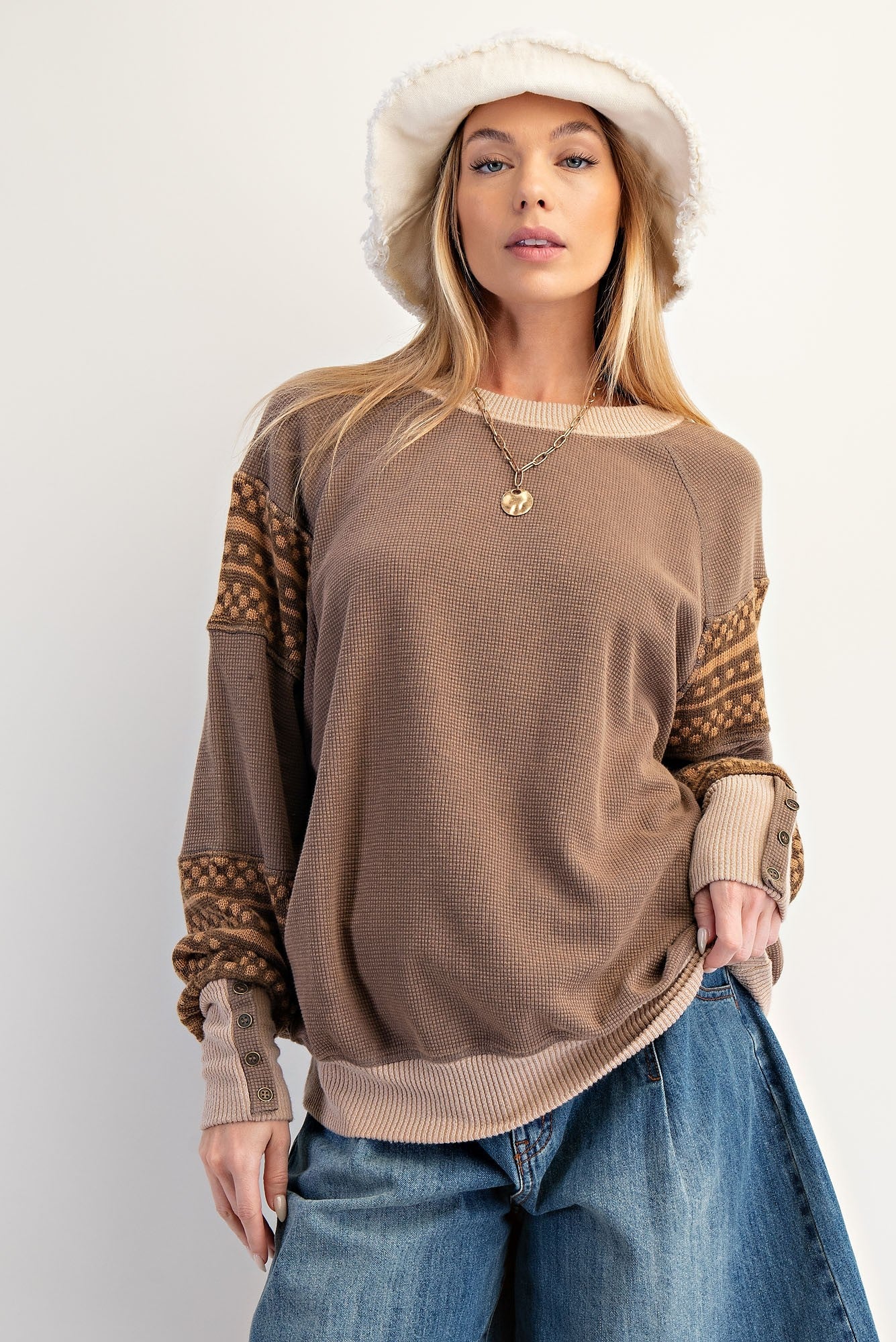 Long Sleeves Thermal Pullover