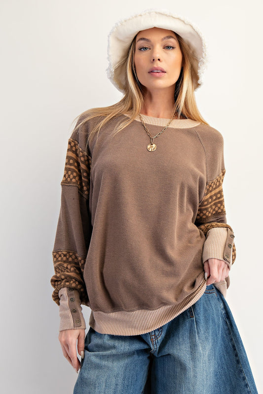 Long Sleeves Thermal Pullover