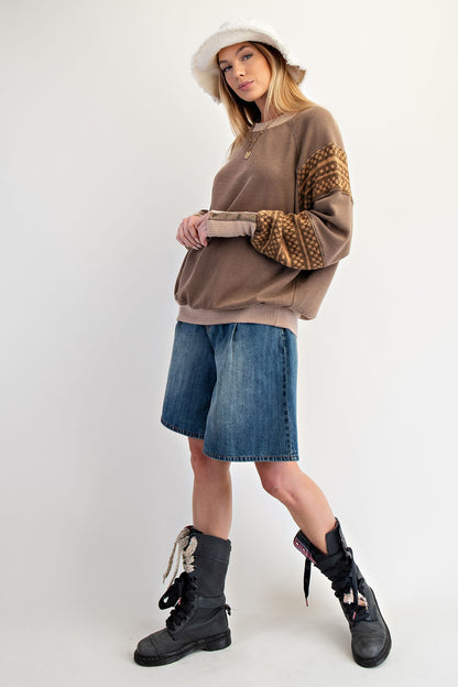 Long Sleeves Thermal Pullover